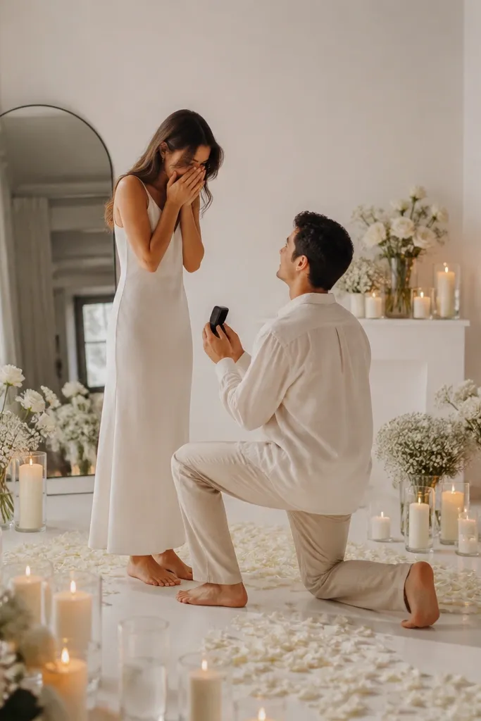 Aesthetic proposal ideas at home that photograph well