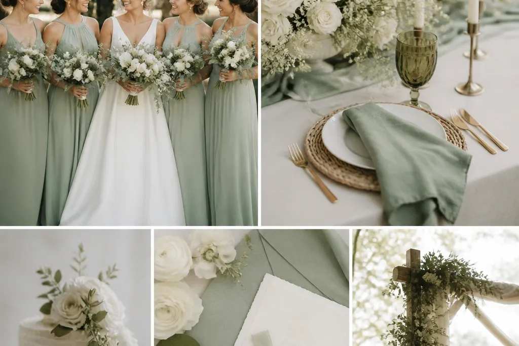 Affordable Sage Green and Cream Wedding Ideas