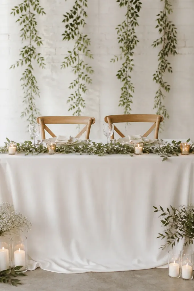 Budget-friendly sweetheart table wedding ideas