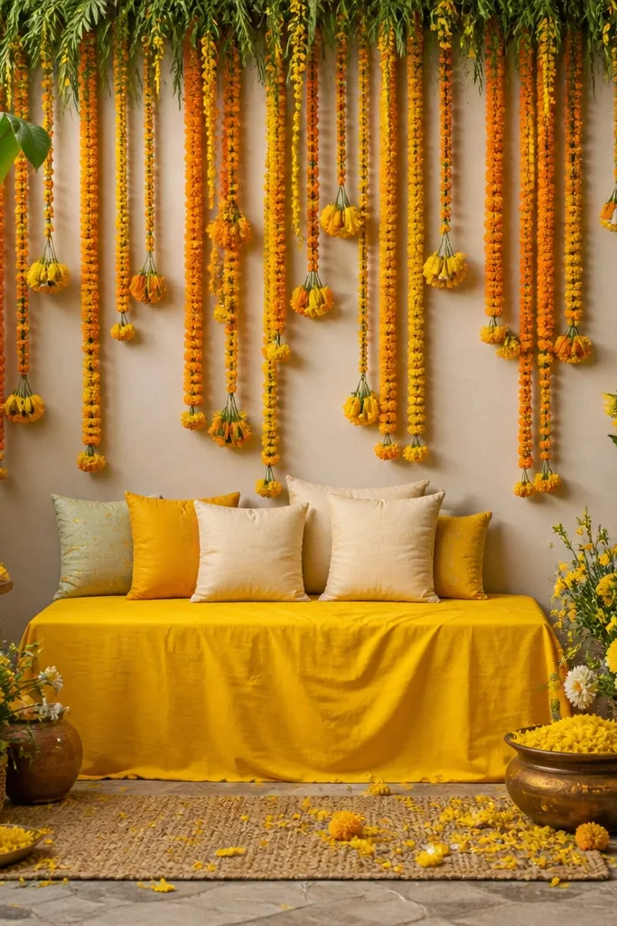 Budget Haldi Decoration Ideas at Home