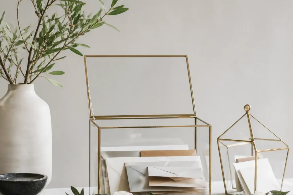 Low maintenance wedding card display ideas