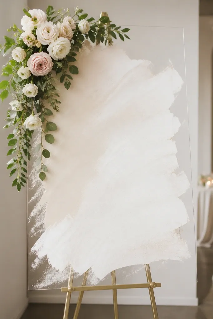 Luxury Acrylic Wedding Welcome Sign Ideas