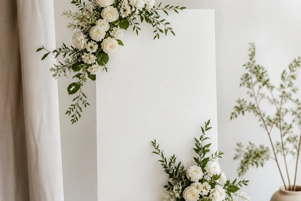 Modern Minimalist Wedding Welcome Sign Ideas