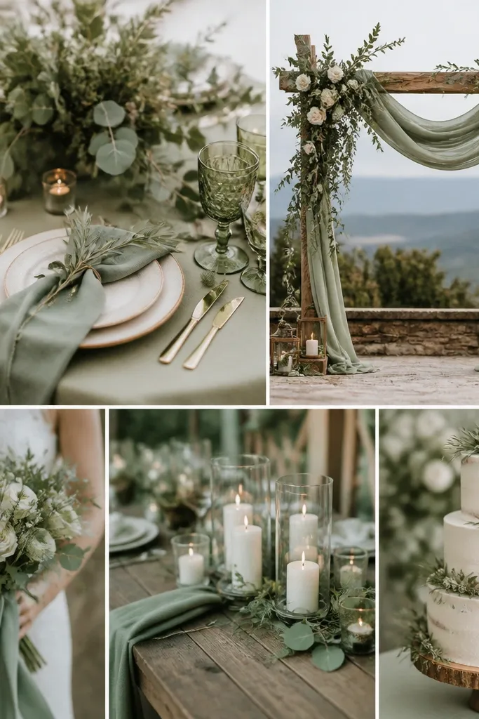 Rustic Sage Green Wedding Decor Ideas