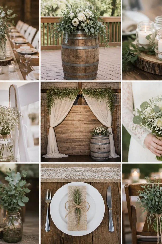 Rustic wedding decor ideas for beginners