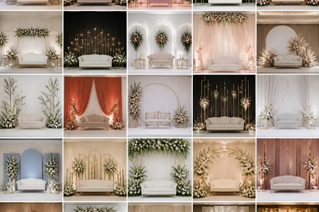 25 Simple Indoor Wedding Stage Decoration Ideas