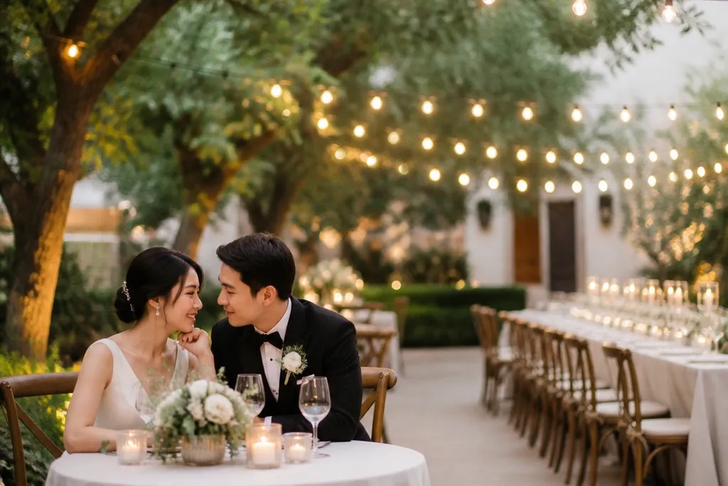 Small wedding ideas with lights