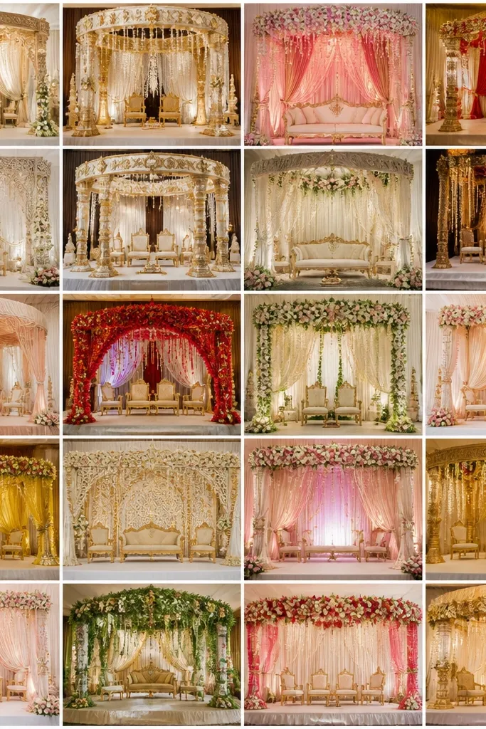 20 Traditional Indian Wedding Stage Ideas
