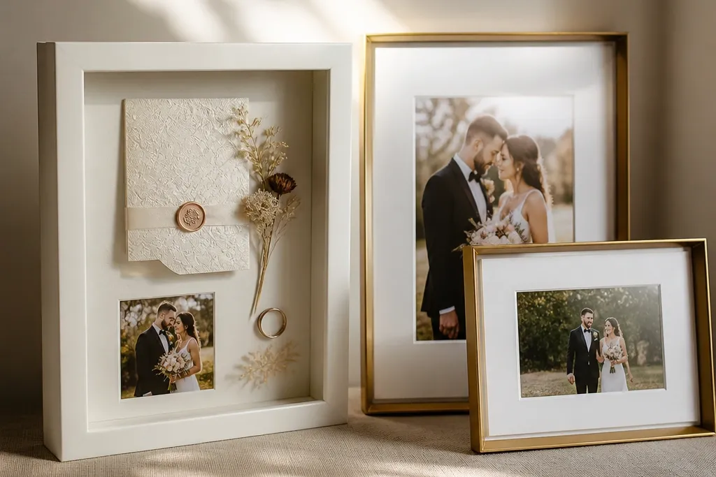 Wedding card shadow box vs classic frames