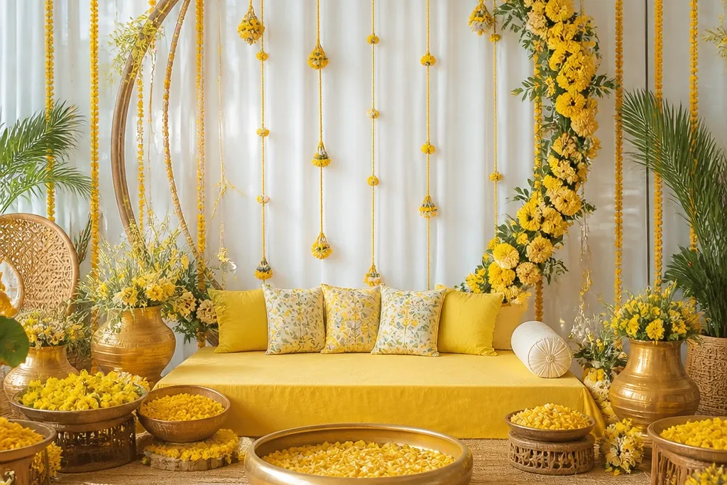 Year Round Haldi Decoration Ideas