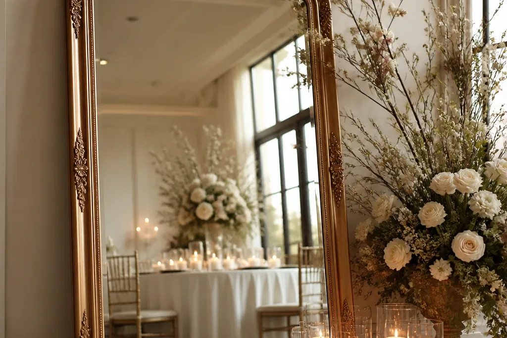 Year round wedding mirror decor ideas